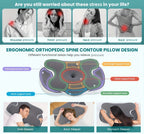 Cooling Memory Foam Contour Pillow - Grey Cover for Side & Back Sleep – additional product view 10