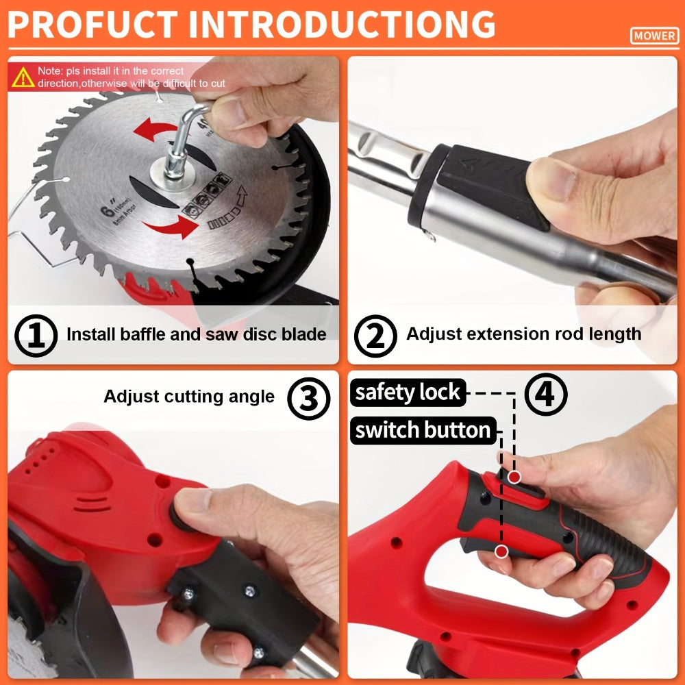 21V Weed Wacker with Three Blade Types detail view 2 for Australian shoppers