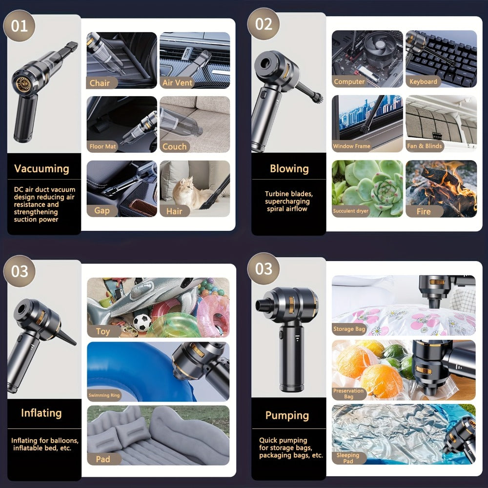 Cordless Handheld Vacuum Cleaner - car and home cleaning – product detail angle