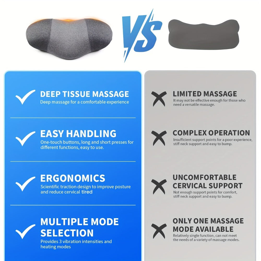 Cordless Heated Back and Neck Massager - home, office and travel – additional product view