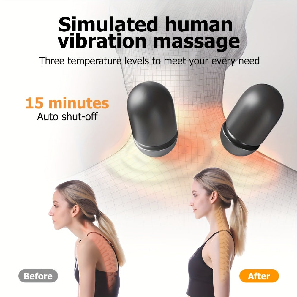 Cordless Heated Back and Neck Massager - home, office and travel – design and construction details