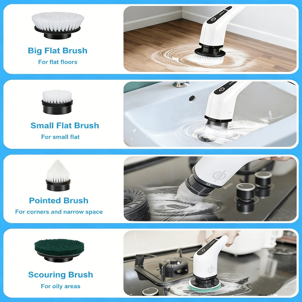 Cordless Household Cleaning Brush Set product detail 2