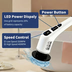 Cordless Household Cleaning Brush Set - for Home Cleaning – product detail angle