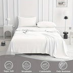 Cotton Bed Sheet Set – 2000TC Deep-Pocket Bedding – additional product view