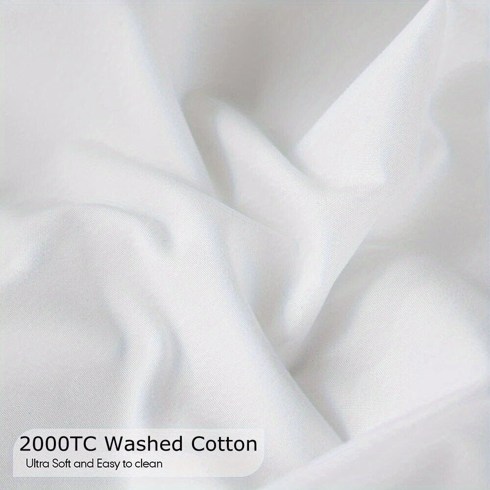 Cotton Bed Sheet Set – 2000TC Deep-Pocket Bedding – alternate design view