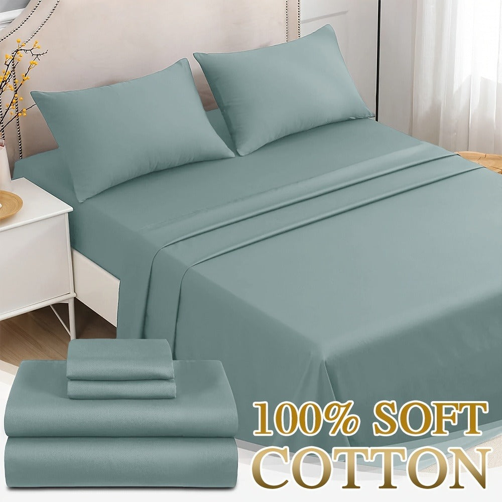 Cotton Bed Sheet Set – 2000TC Deep-Pocket Bedding – product detail angle