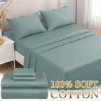 Cotton Bed Sheet Set – 2000TC Deep-Pocket Bedding – product detail angle