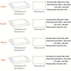 Cotton Bed Sheet Set – 2000TC Deep-Pocket Bedding – design and construction details