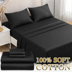 Cotton Bed Sheet Set – 2000TC Deep-Pocket Bedding – feature reference