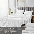 Cotton Bed Sheet Set – Cooling Deep-Pocket Bedding – additional product view 39
