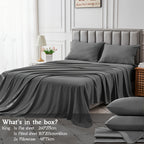 Cotton Bed Sheet Set – Cooling Deep-Pocket Bedding – additional product view 45