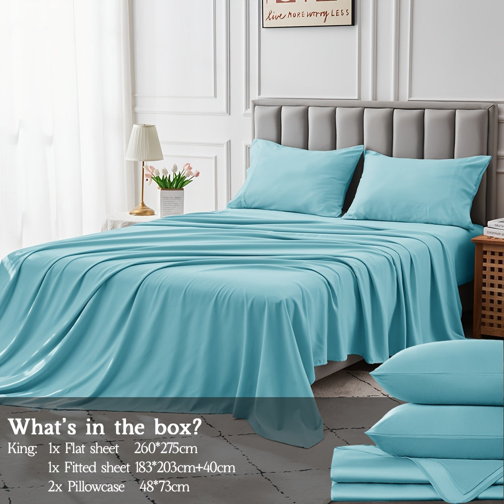 Cotton Bed Sheet Set – Cooling Deep-Pocket Bedding – additional product view 60