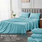 Cotton Bed Sheet Set – Cooling Deep-Pocket Bedding – additional product view 9