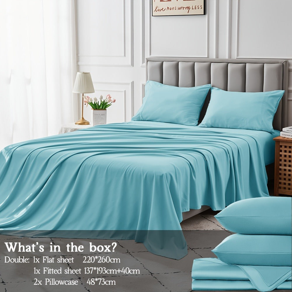 Cotton Bed Sheet Set – Cooling Deep-Pocket Bedding – feature reference