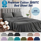 Cotton Bed Sheet Set – Cooling Deep-Pocket Bedding – main product view