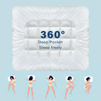 Cotton Mattress Topper – 30cm Fitted Bed Layer – additional product view