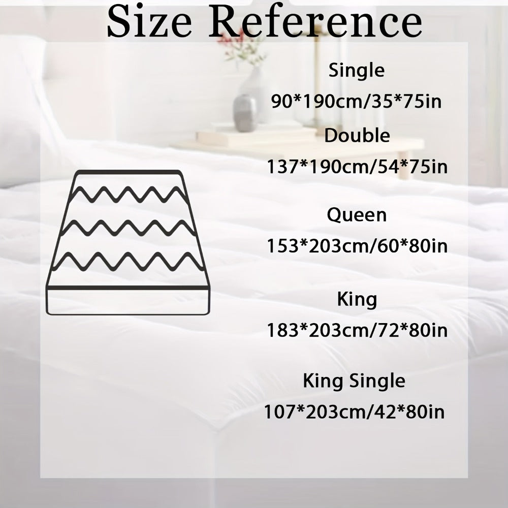 Cotton Mattress Topper – 30cm Fitted Bed Layer – additional product view 9