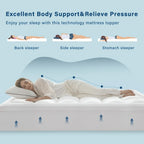 Cotton Mattress Topper – 30cm Fitted Bed Layer – feature reference