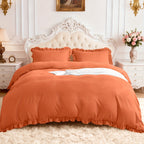 Crinkle Textured Duvet Cover Set – Hotel-Style Bedding – additional product view 21