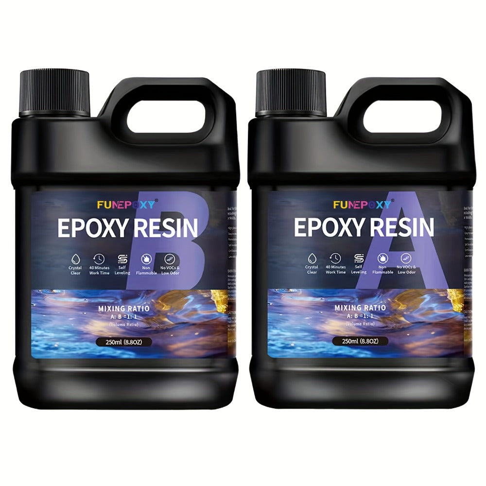 Crystal-Clear Tabletop Epoxy Resin Kit - tabletops, crafts and – main product view