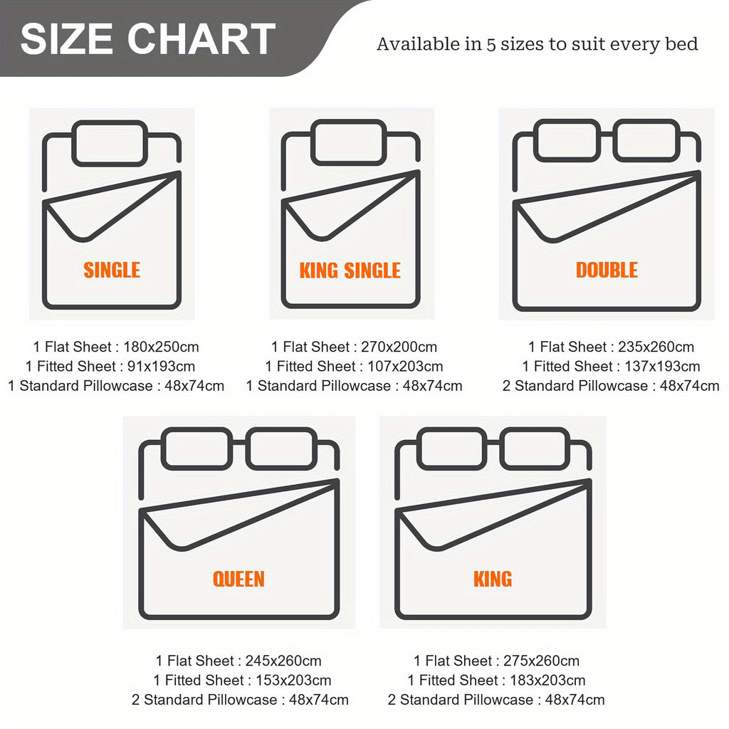 2200 Thread Count Egyptian Bed Sheet Set - Soft Durable & Breathable Luxury Warm Bed Sheet Sets - Flat Sheet, Fitted Sheet, Pillowcase For All Season