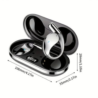 Ai Translation Headset, Bone Conducting Wireless 6.0 Headset, Real-time Translation In 156 Languages, 6 Mics Intelligent Noise Cancellation, Real-time Translation Of Meeting Notes, Touch Control, Deep Bass, HD Voice-Perfect For Running And Exercise