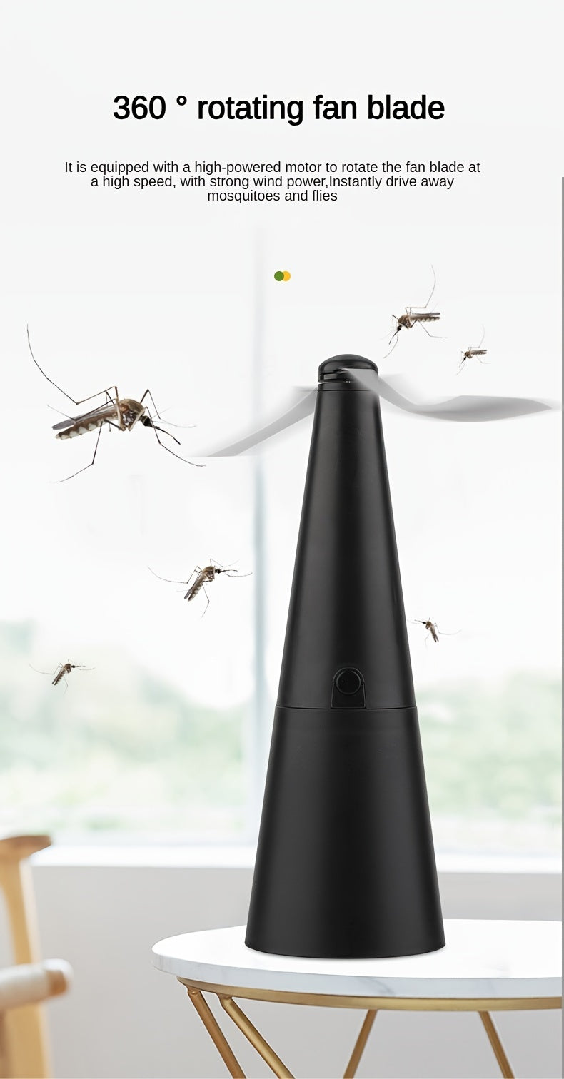 Detachable Outdoor Fly Repellent Fan, Multifunctional Fly And Mosquito Repellent, Suitable for Use on Dining Tables, Outdoor Picnics, And Camping. It Is Detachable And Convenient for Storage And Carrying