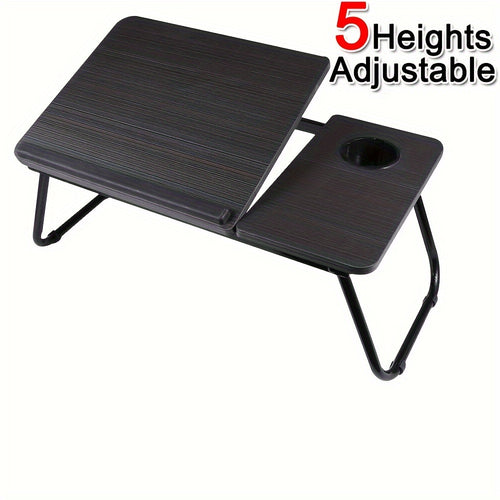 Laptop Table Bed Stand Desk Lap Tray Sofa Computer Portable Foldable Adjustable Black