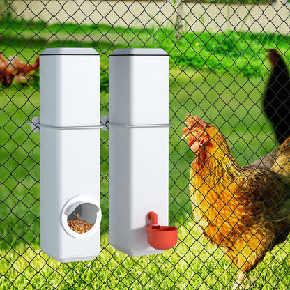 Giantz Chicken Feeder 4L Water Dispenser Automatic Waterer Poultry Food Drinker