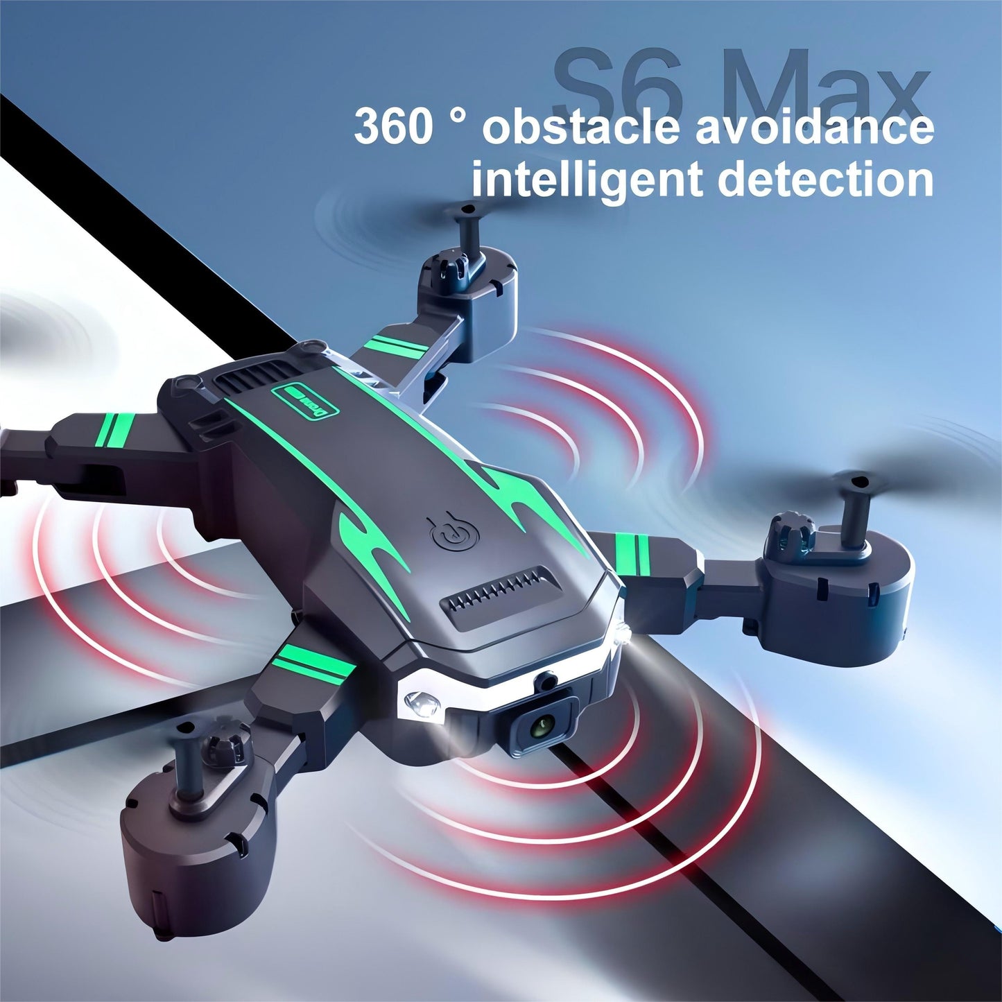 S6 Professional Remote Control Drone, Dual Camera Folding Remote Control Quadcopter, Height Holding Remote Control Quadcopter, Travel Aerial Photography Tool, Children And Adult Universal Remote Control Toys, Christmas Newyear's Day Australial Day