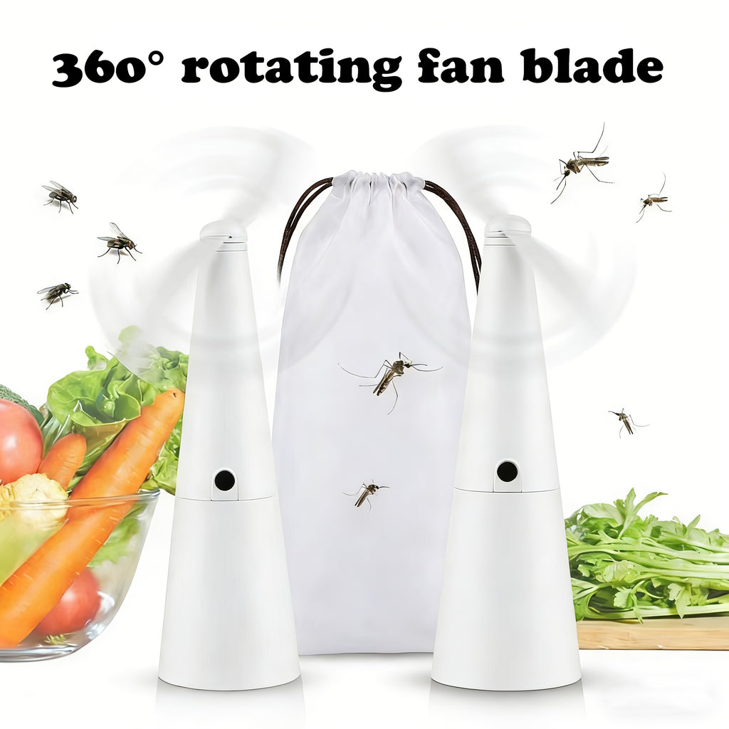 Detachable Outdoor Fly Repellent Fan, Multifunctional Fly And Mosquito Repellent, Suitable for Use on Dining Tables, Outdoor Picnics, And Camping. It Is Detachable And Convenient for Storage And Carrying