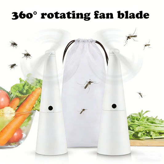 Detachable Outdoor Fly Repellent Fan, Multifunctional Fly And Mosquito Repellent, Suitable for Use on Dining Tables, Outdoor Picnics, And Camping. It Is Detachable And Convenient for Storage And Carrying