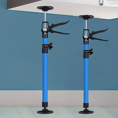2pcs Adjustable Alloy Telescopic Support Rods - Heavy- Duty 39. 92KG Capacity, 360° Rotating Third Hand Tool With Non- Slip TPR Pads For Woodworking, Cabinet & Door Installation, Metal/ Plastic Construction, No Electricity Needed, Sturdy Base Design