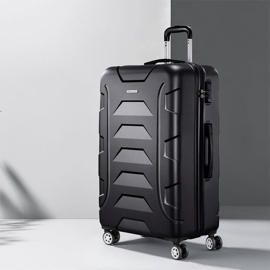 28 Inches 75Cm Luggage Trolley Travel Suitcase Set TSA Hard Case Lightweight Strap