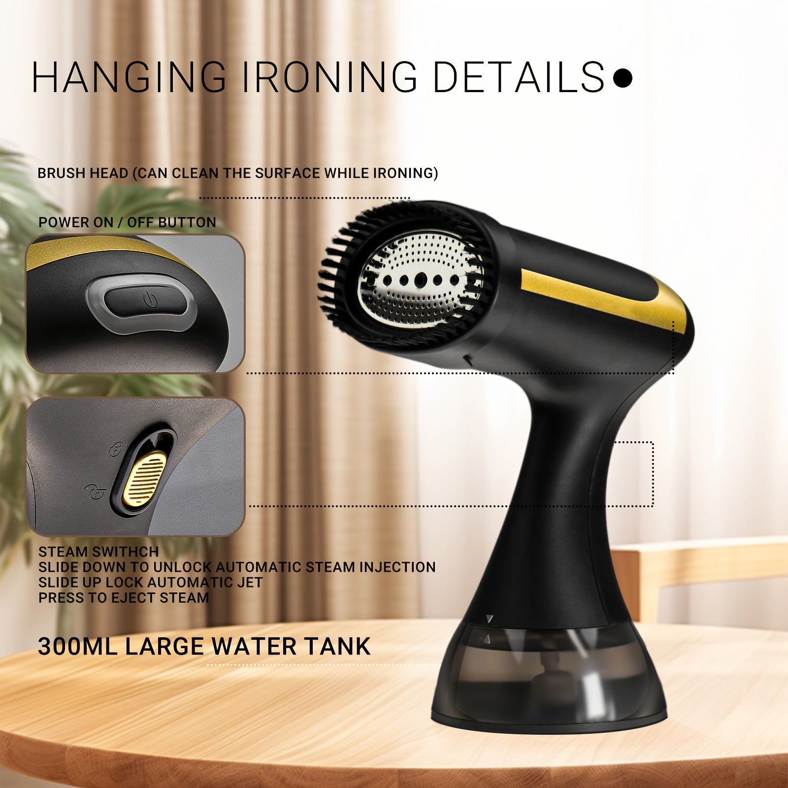 1700W Electric Steam | Fast Heat Pump Steam Remover, Wrinkle Removal, 220V-240V, Australian Gauge, Steam Iron For Clothes, Steamer For Clothes, Garment Steamer, Clothes Steamer, HandHeld Steamer