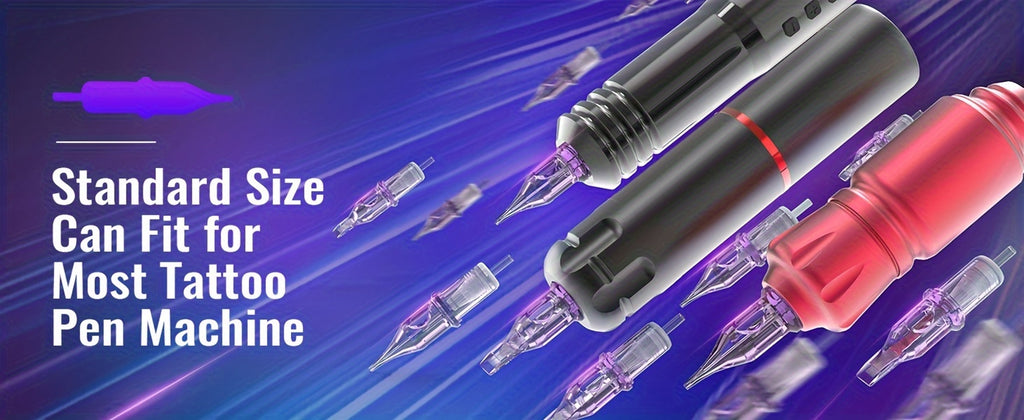 20pcs/50pcs Mix Disposable Purple Tattoo Cartridges Needle Rm/ Rl/ M1/ Rs Needle Diameter 0.35Mm Tattoo Needle For Tattoo Machine