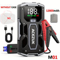 7000A Vehicle Jump Starter Power Bank Featuring LED Light, 12V Car Emergency Battery Enhancer, 12800Mah/21800Mah Power Supply with Portable Storage Case