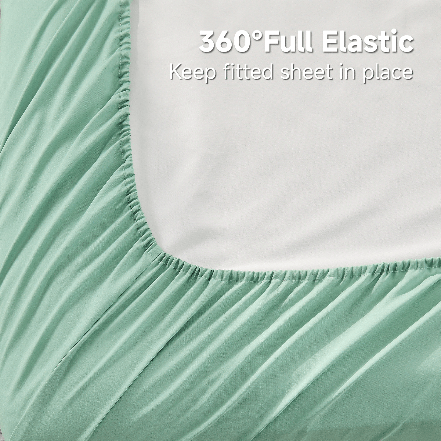 Cooling Bamboo Fitted Sheet-Breathable, Lightweight & Silky Smooth- 40cm Deep Pocket Sheets for Summer Nights, Hot Sleepers