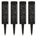 4pcs Solar Powered Garden Pathway Light, Landscape Lawn Lights, Solar Garden Lights, Automatic LED Outdoor Decorative Lighting for Yard, Patio, Lawn, Street, Party Decor