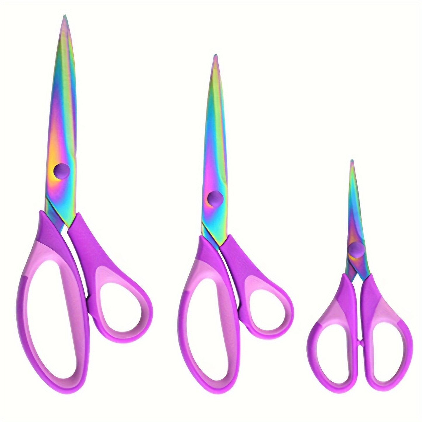 3pcs Tailor Soft Grip Sewing Scissors Set Leather Dressmakin Fabric