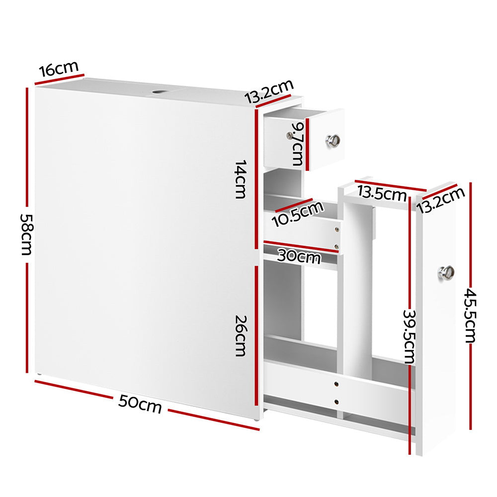 Artiss Bathroom Storage Cabinet Toilet Tissue Box Caddy Holder Side Cupboard