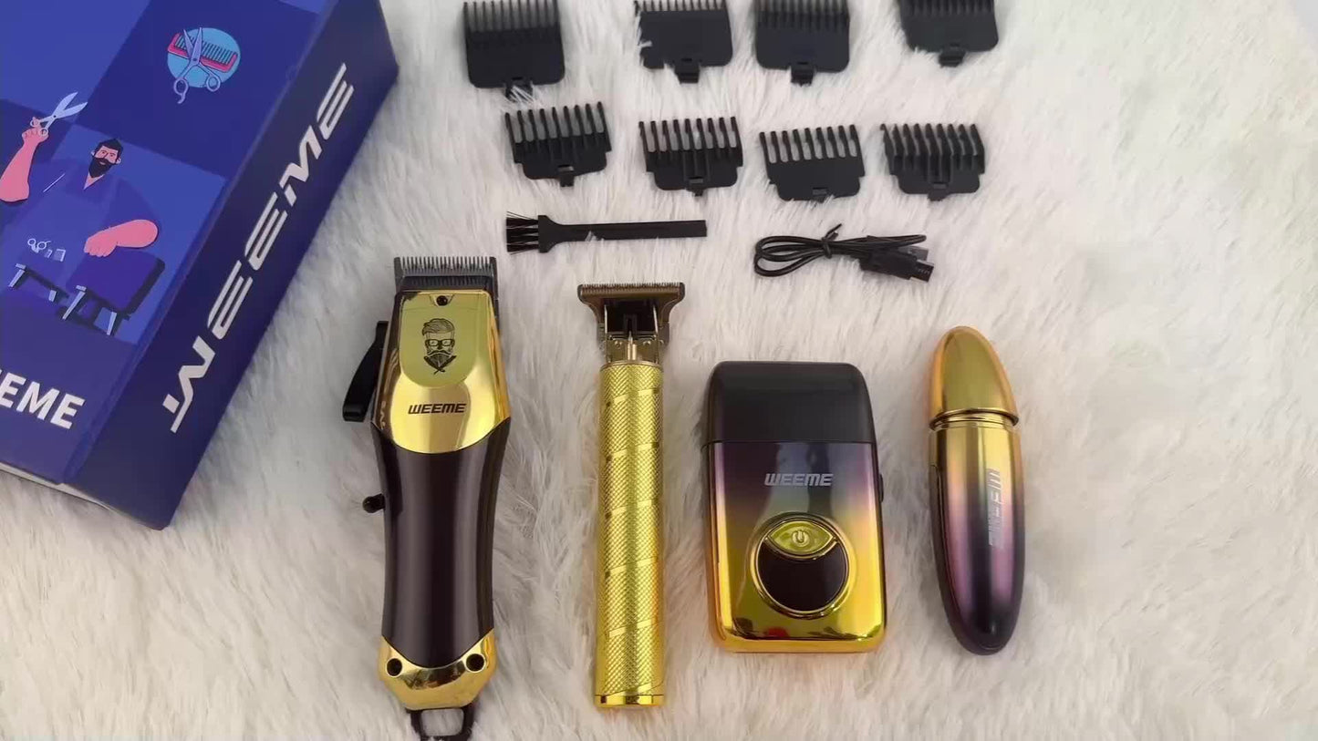 3pcs/2pcs/1pc Holiday Gift Box Hair Clippers for Men Professional, T-Blade Barber Clippers And Trimmer Set, Cordless Hair Clipper Kit with Foil Shaver And Nose Trimmer, Luxury Gift Set for Him
