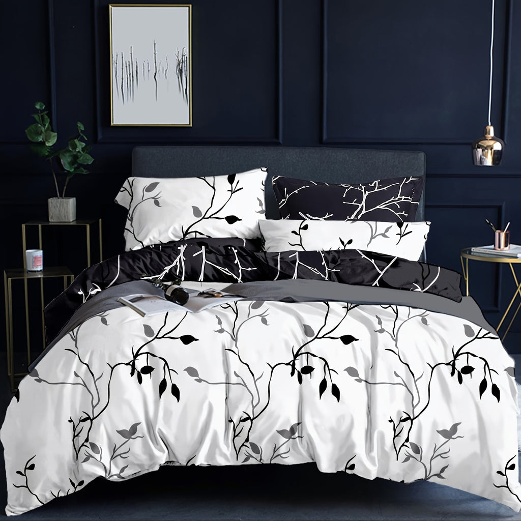 Set Of Bedding With A Reversible Duvet Cover In Australian Size For Queen/King/Super King, Including 3 Pieces (1 Duvet Cover + 2 Pillowcases)