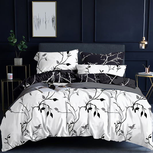 Set Of Bedding With A Reversible Duvet Cover In Australian Size For Queen/King/Super King, Including 3 Pieces (1 Duvet Cover + 2 Pillowcases)