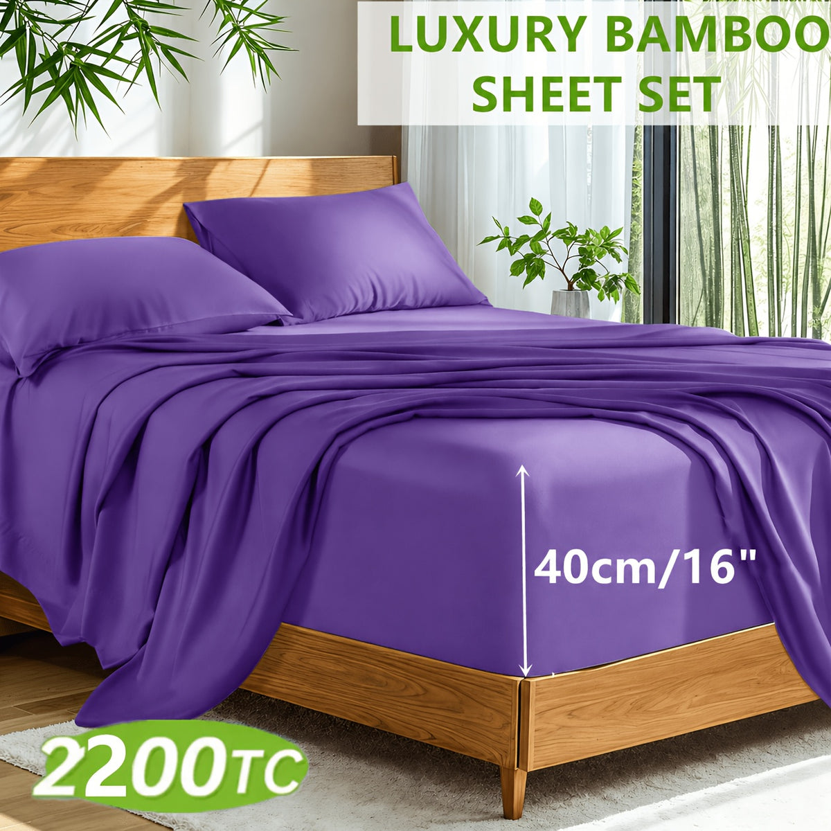 Deep-Pocket Bed Sheet Set detail view 26 for Australian shoppers