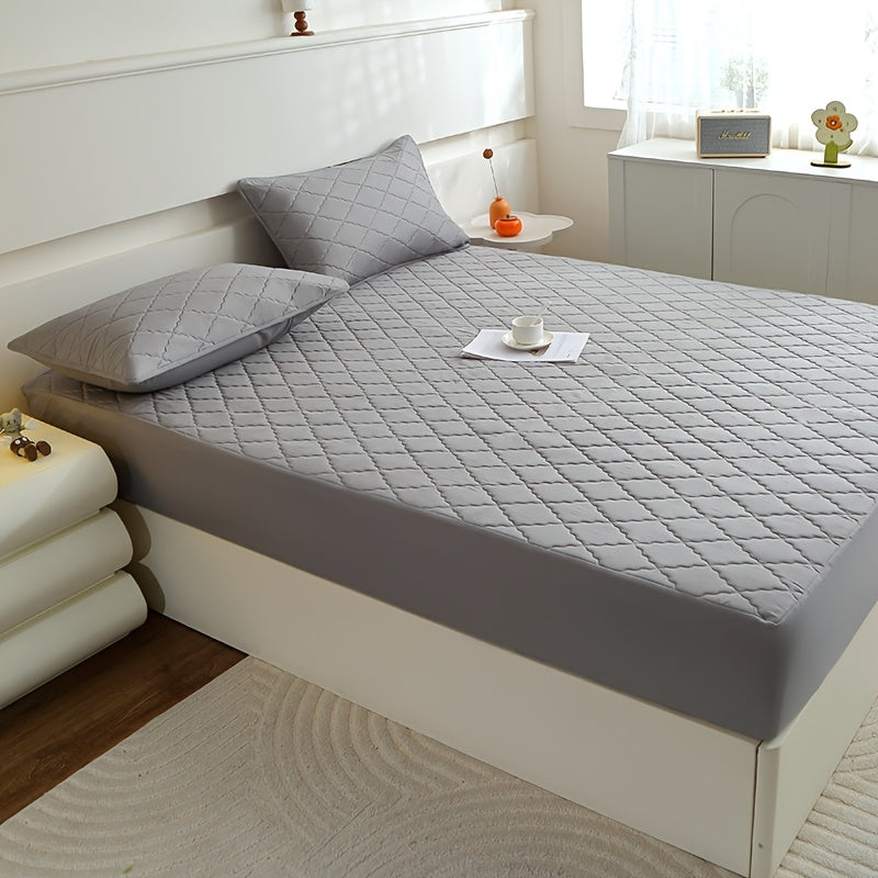 1pc/set Waterproof Mattress Protective Cover- Ultra Soft And Breathable Mattress Protective Cover, Waterproof Mattress Protective Cover That Fits Snugly Between Bed Sheets, Suitable for Room Decoration, Bedrooms, Guest Rooms, (excluding Pillowcases)