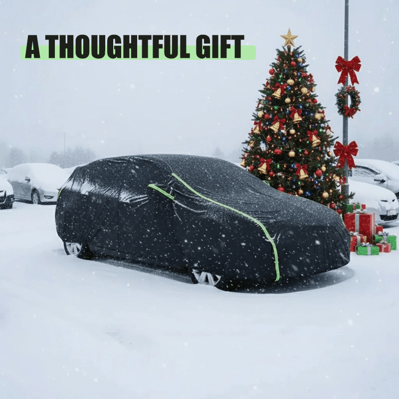 Professional car cover set available in four precise sizes SUV-YL SUV-YXL Sedan-L Sedan-XL, crafted from high-strength 100% polyethylene tarpaulin material offering exceptional sturdiness and durability, complete waterproof protection layer effectively pr