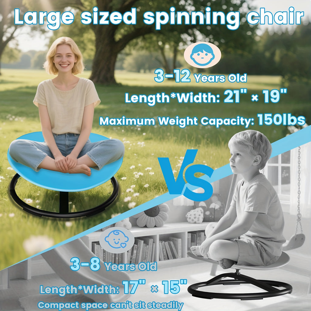 Rotating Rocking Chair for Kids: A Sensory Seat Crafted to Enhance Body Coordination, Requiring No Assembly, with a Non-Slip Feature That Is Perfect for Children with Autism - Great for Interactive Playtime Between Mothers And Their Children