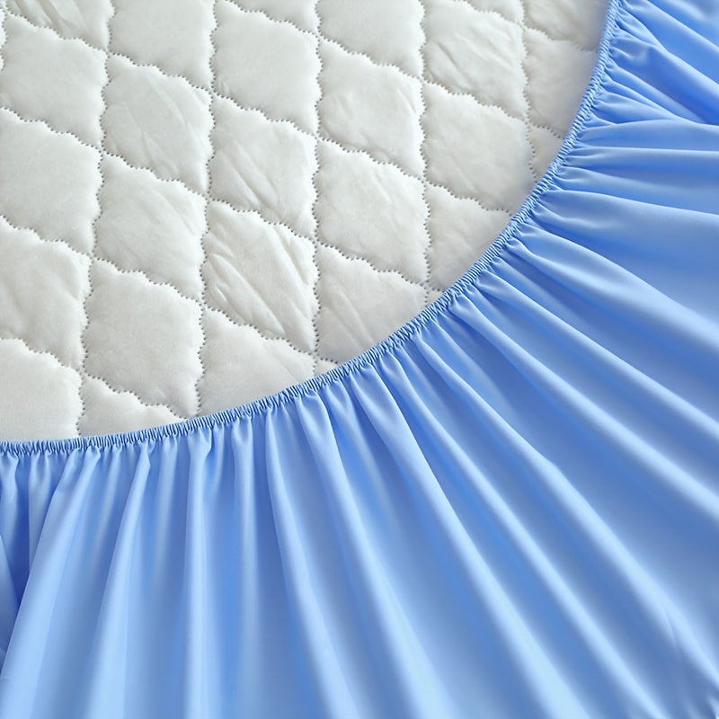 1pc/set Waterproof Mattress Protective Cover- Ultra Soft And Breathable Mattress Protective Cover, Waterproof Mattress Protective Cover That Fits Snugly Between Bed Sheets, Suitable for Room Decoration, Bedrooms, Guest Rooms, (excluding Pillowcases)