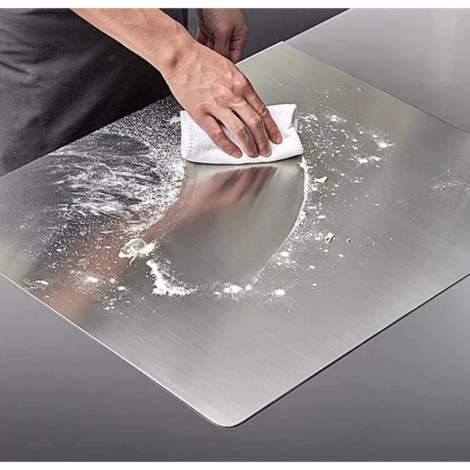 Stainless Steel Cutting Boards | 80x50cm/ 70x50cm/ 40x50cm Extra Large-size | for The Kitchen, Meat, Fruits, Vegetables, Bread, And Baking | Non-Slip Surface And Easy Clean